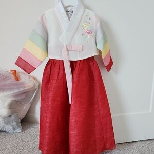 Korean Traditional Hanbok Dress For Kids Age3